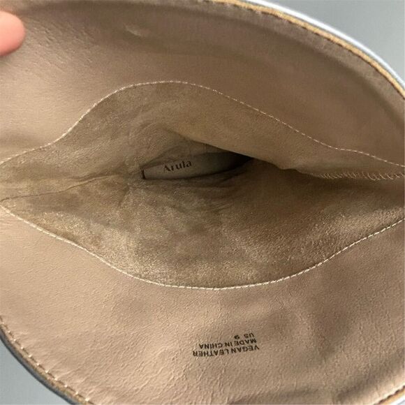 Arula Women's Silver Knee-High Cowboy Boots Size 9 Western Style - Picture 14 of 15